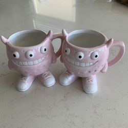 3 Eyes Ceramic Coffee Mugs 
