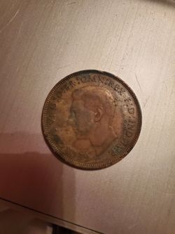Vintage King George VI British Penny