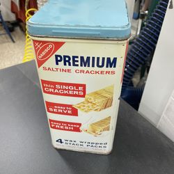 1969 Nabisco Premium Saltine Crackers Tin