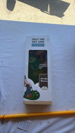 Gag gift funny toilet golf game