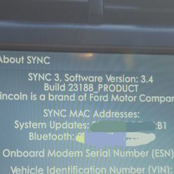 Upgrade Your Ford Or Lincoln Radio To SYNC 3.4 System Software/Maps Upgrade