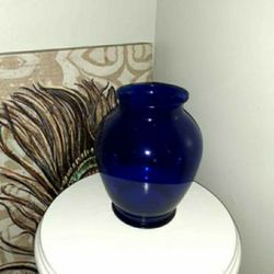 Blue Glass Vase