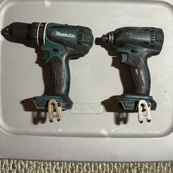 Makita hammer/impact drills and assorted bits