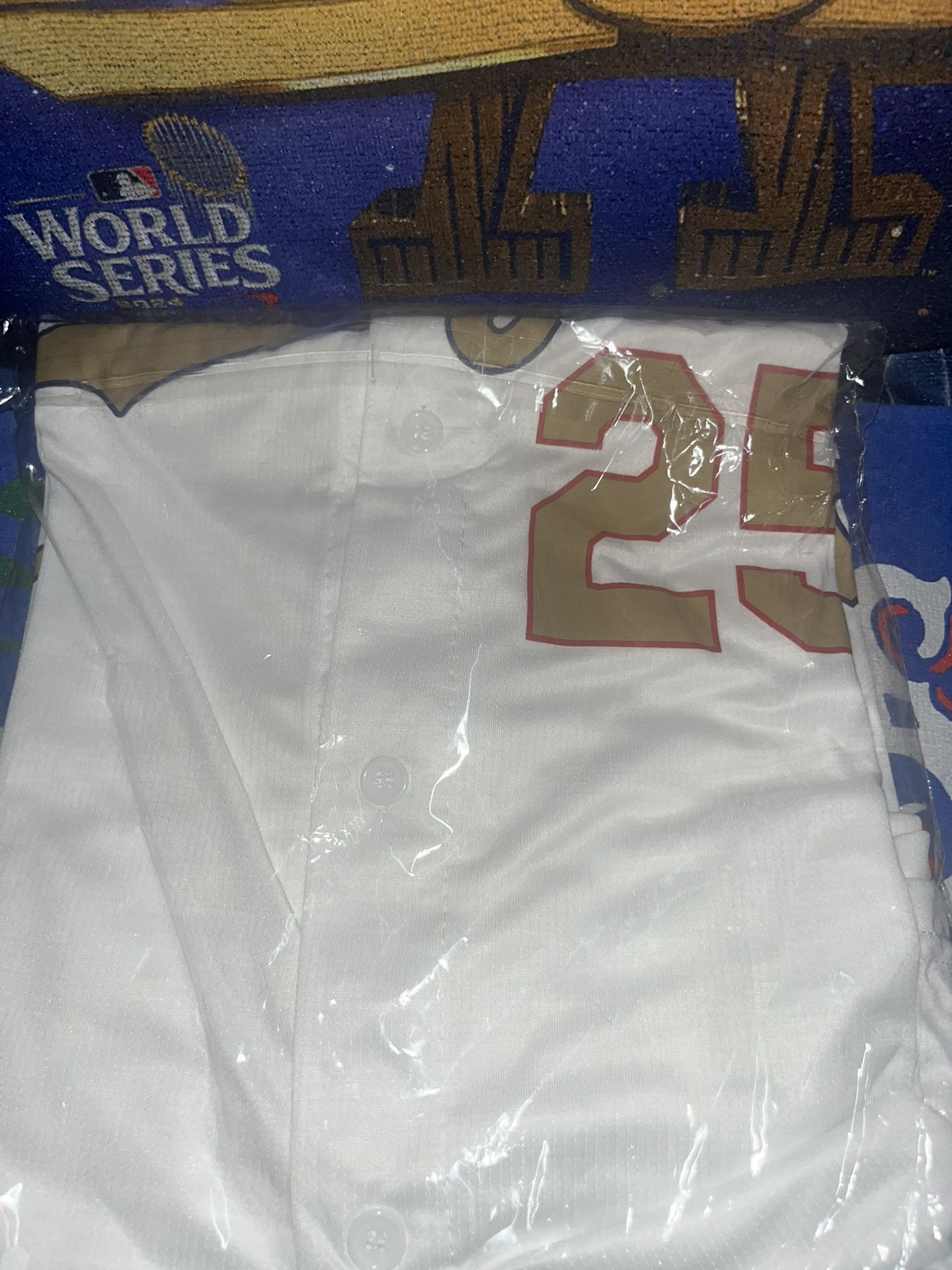 Dodgers Tommy Edman 25 XL Size Gold Player Jerseys SGA 6-18-25