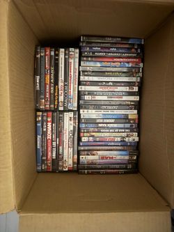 Box of DVDs