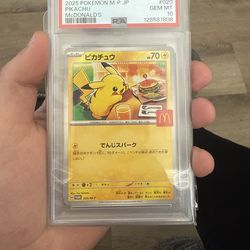 Pikachu Mcdonald’s Promo JP Psa 10