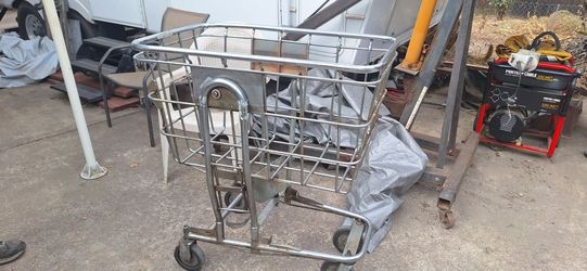 Commercial Metal Postal Cart on Wheels