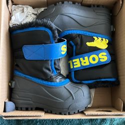 New Sorel Toddler Snow Commander Boots Size 7