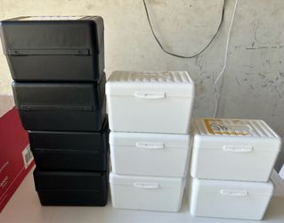 Index card boxes (9)