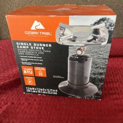 Ozark Trail Single Burner Backpacking Propane Stove NEW IN BOX