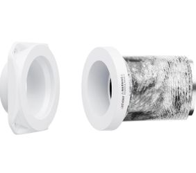 Magnetic Dryer Vent Coupling FR ABS V-0 Dryer Vent Connector Kit Airtight Seal Easy to Clean Quick Connector Including a 2.6ft 4" Duct and two Clamps,