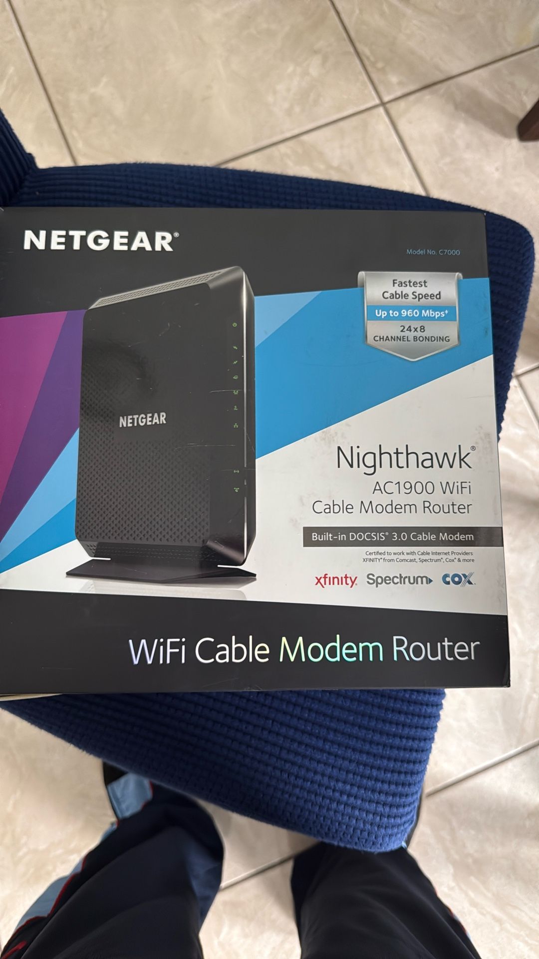 Netgear Nighthawk AC1900 WiFi Cable Modem Router