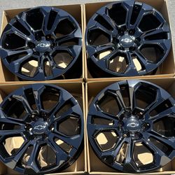 20” Chevy Silverado factory wheels rims gloss black new Tahoe