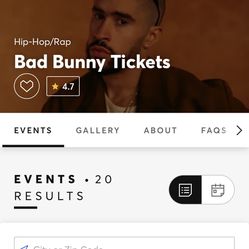Bad Bunny tickets