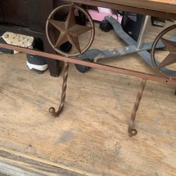 rustic wall-mounted coat rack