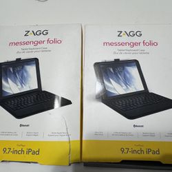 x2 Units ZAGG messenger folio keyboard LOT iPad 9.7 6th 5th Air 2 iPadpro 9.7