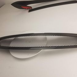 For: 03-07 G35 2DR Badgeless Real Carbon Fiber Bumper Hood Mesh Grill Grille