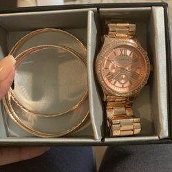 Rose gold Rampage Watch set