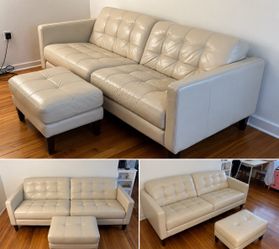 Cream Sectional Sofa (7ft length)