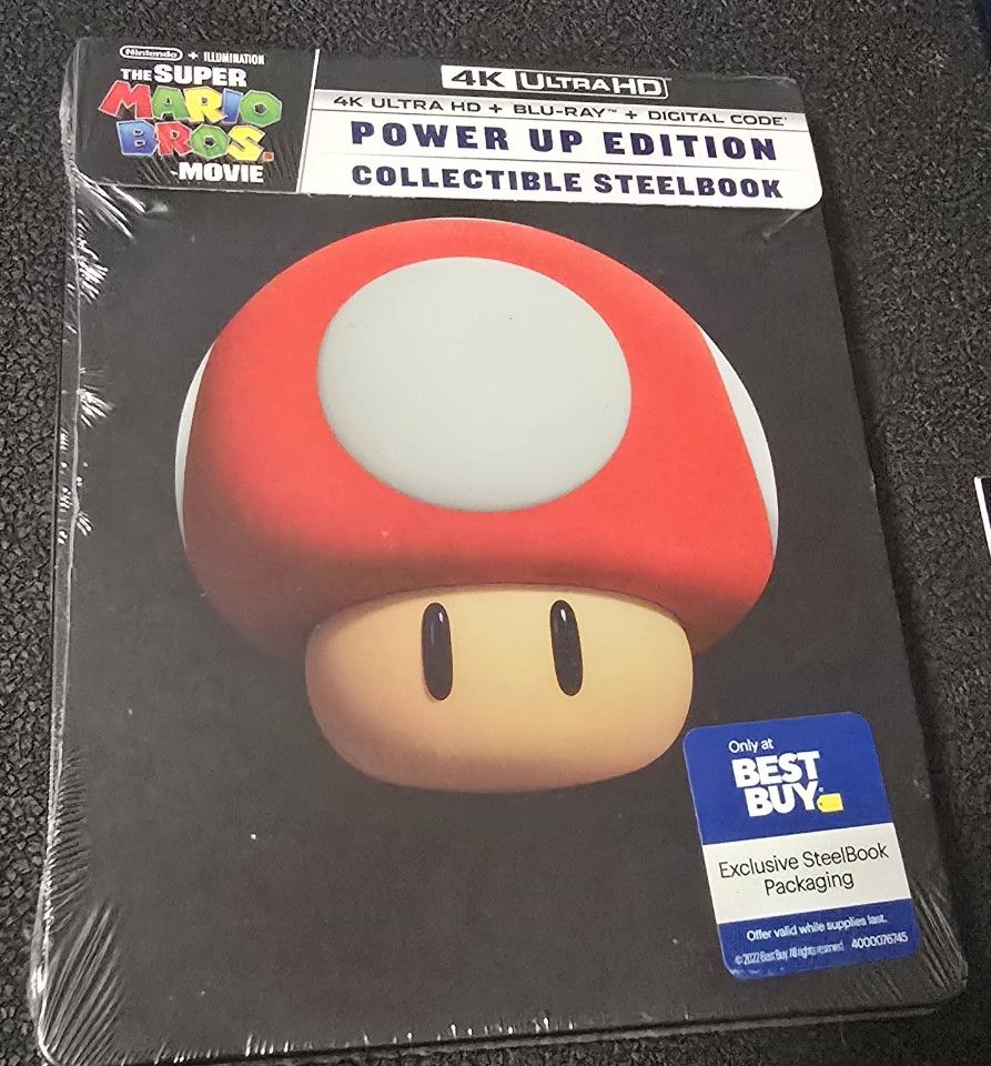 The Super Mario Bros. Movie SteelBook 4K Ultra HD + Blu-Ray 2023
