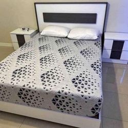 WHITE & GRAY bedroom SET - MODERN
