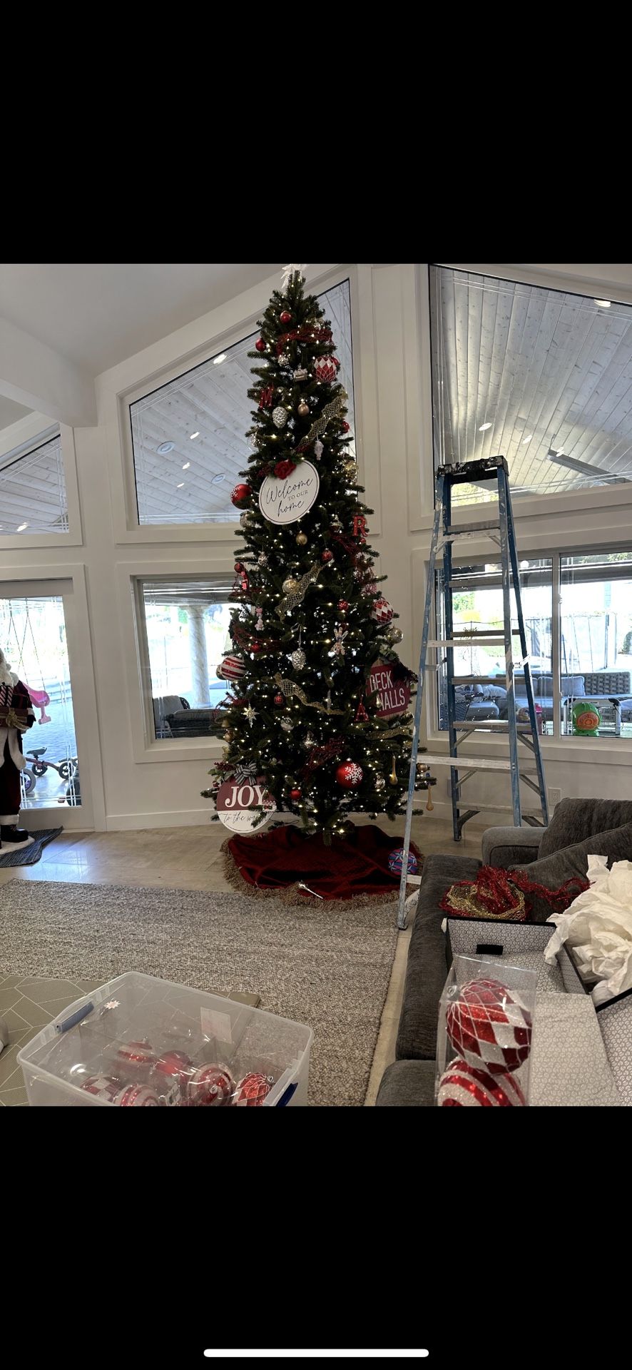 12 Foot Tree- No Fluffing Required
