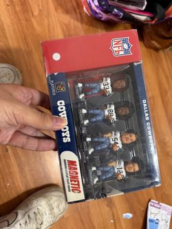 New vintage forever NFL Dallas cowboys mini bobble heads x4