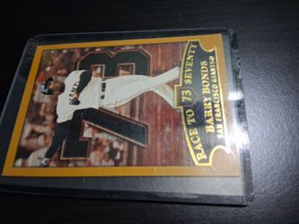 2001 topps barry bonds baseball card best in homeruns hit 73