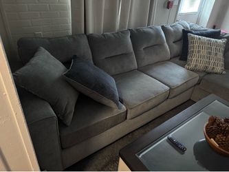 Dylan Slate 112'' 2 Piece Right Arm Facing Chaise Sectional