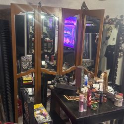 Beautiful Wood Mirrored Dividers 