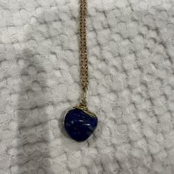 Lapis Lazuli Heart Pendant Necklace