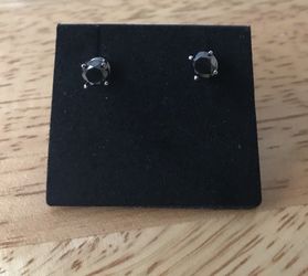 NEW black stud earrings