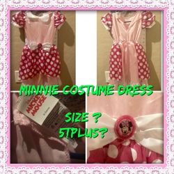 Girls Toddler Disney Minnie Dress Slightly Bigger than 5T OBOStillAvail3/23