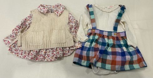 2 baby girl top sets 18 month