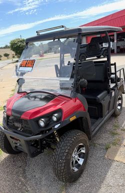 Vitacci UTV Golf Cart Red 4-Seater