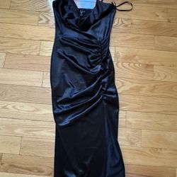 Silky Black Dress