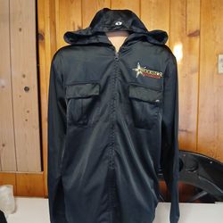 Vintage One Industries Rockstar Energy Drink Full Zip Jacket Motocross Black Lg.