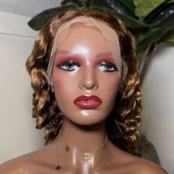 Gigi Highlight Human Hair Wig Deep Wave