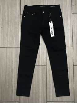 Black purple jeans