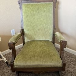 Antique Green Rocking Chair