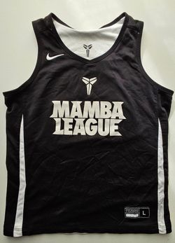 Nike Kobe Bryant Mamba League Reversible Jersey Youth L White & Black