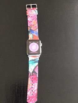 Beautiful Colorful Leather Apple Watch Band 38/40mm