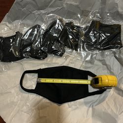 Children Reusable Black Face Masks- Set Of 10