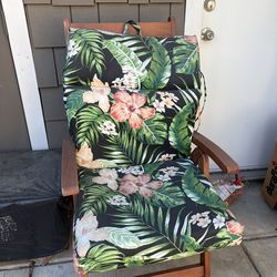 Teakwood Style Bench, And Chair