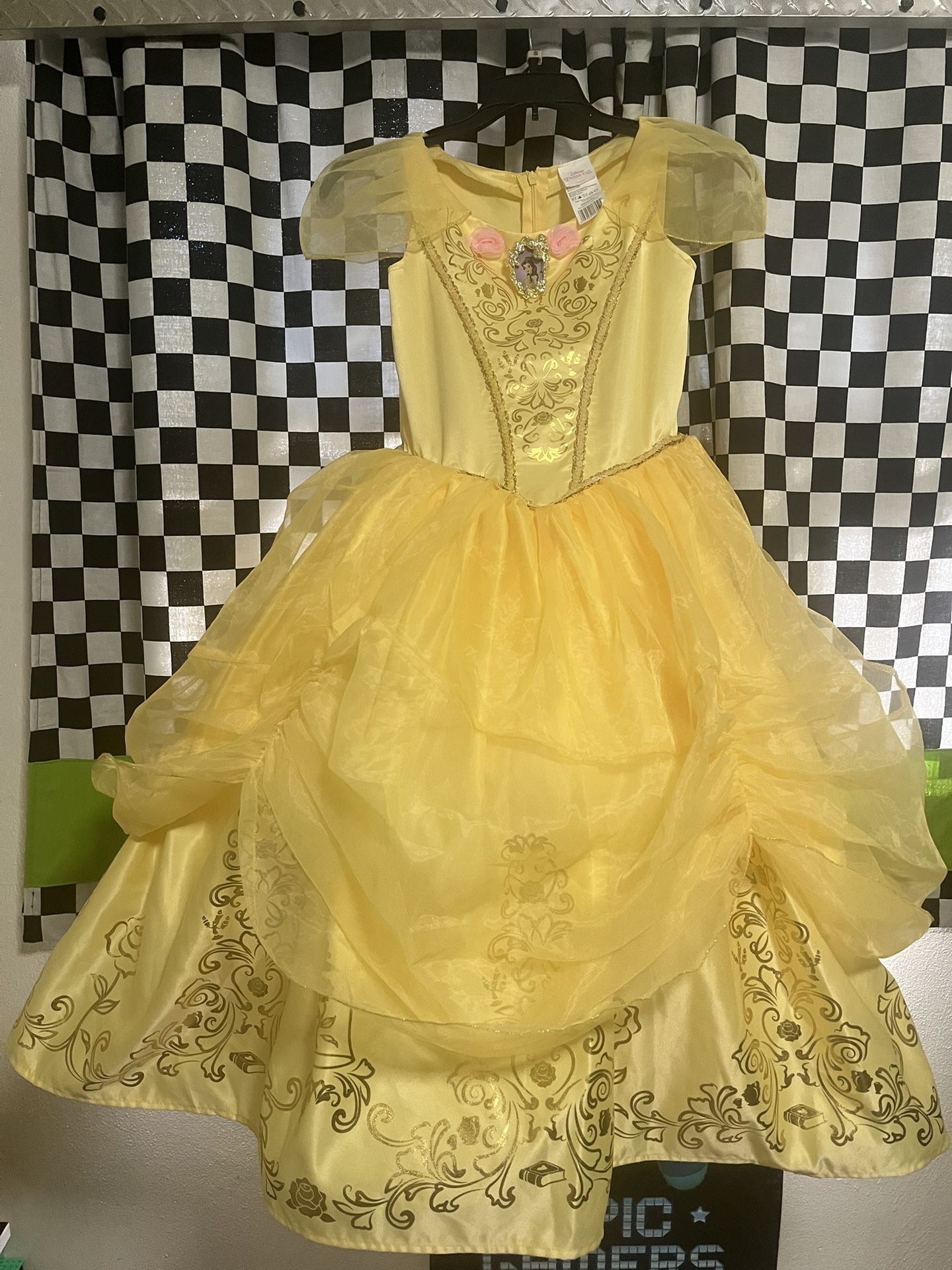Princess Belle Dress Girls Costume Like New
