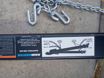 Haulmaster Adjustable Tow Bar 5000 lb