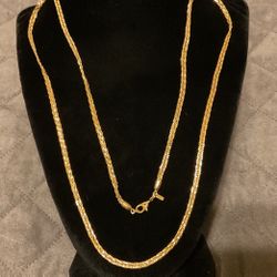 30” Gold Plated Braided Necklace,by Monet