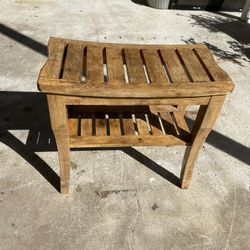 Bambusi Collection Shower Bench Stool Small Bamboo 