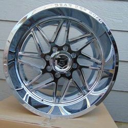 4 New Chrome 22X12 Gear Offroad Rims 8X170 FORD F250 EXCURSION  -44MM Offset
