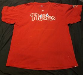 ☆☆☆Majestic Philadelphia Phillies Howard #6 2008 World Series Red Shirt 2XL